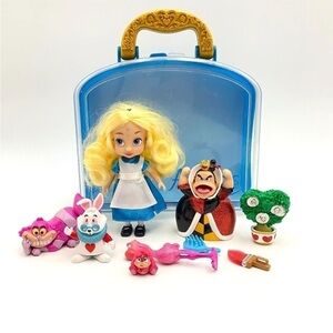 Disney Animators Collection Alice In Wonderland Mini Playset with Case COMPLETE
